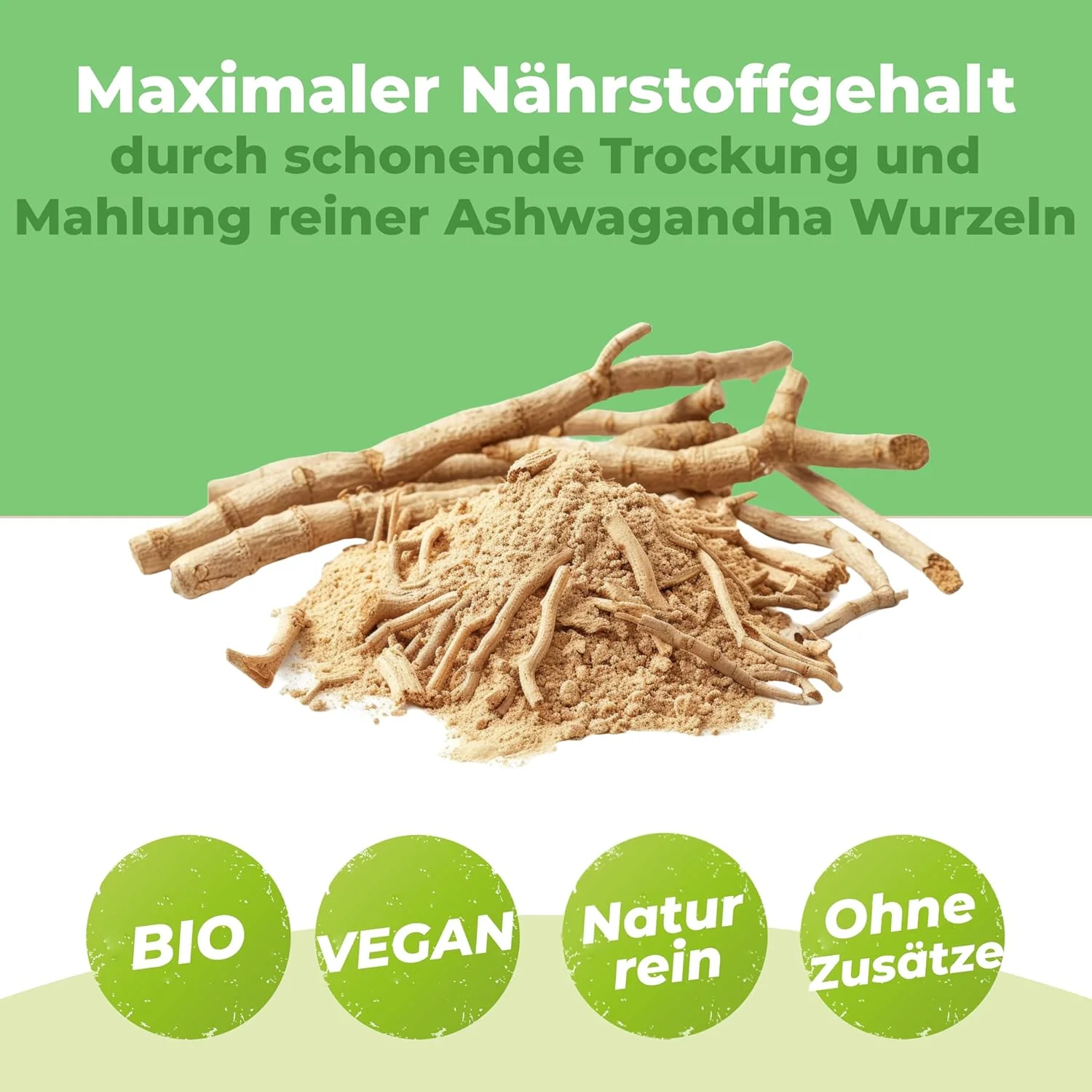 Ashwagandha Pulver | 500g Bio & Rohkost - Image 3