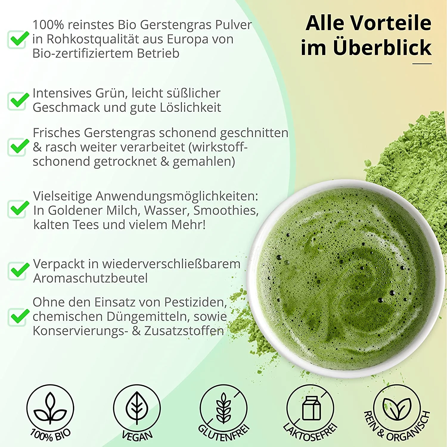 Bio Gerstengraspulver Sparvorrat - Image 3